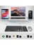 MT15 Mac Uyumlu Kablosuz Multimedya Klavye Mouse Set Q Türkçe 3 Kanal Bluetooth + USB Alıcılı 2