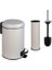 Elit Ikili Banyo Seti - Bej (3lt Çöp Kovası + Tuvalet Fırçası) 2