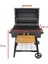GB60 Standlı Tekerlekli 60CM Kömürlü Barbekü Mangal 5