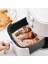 100 Adet Air Fryer Pişirme Kağıdı Tek Kullanımlık Hava Fritöz Yağ Geçirmez Yapışmaz Gıda Pişirme Kağıdı Delikli Kare Model 2