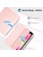 iPad 9. Nesil 2021/ 8. Nesil 2020/ 7. Nesil 2019 iPad 10.2 Için Ince Kılıf Kılıf, 10,2 Inç iPad 9/8/7 Nesil Için Kalem Tutuculu Akıllı Sert Kabuk Koruyucu Kılıf -Pembe 5