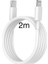 Type-C (Usb-C) To Lightning Şarj Kablosu 20W Data Transfer ve Hızlı Şarj Kablosu 2 Metre Beyaz iPhone 14/13/12/11 Pro Max Mini X/xr/xs/x/8/7/6/6s/se Plus Serileriyle Uyumlu Pd IPHONE 1