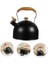 3l Düdüklü Kettle Su Isıtıcı Çaydanlık Paslanmaz Çelik Yüksek Islıklı Siyah 4