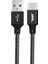BL71 USB To Type-C 2.4A 1.2m Örgülü Data ve Şarj Kablosu (Siyah) 2