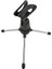 Tablo Mikrofon Standı, Sakınabilir Tasarım Masaüstü Mikrofon Stand Standı Anti Skid Pad Canlı Akış Için Klipsi ile Iyi Esneklik 1