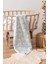 Fluffy Bebek Battaniyesi 70X100 cm Yeşil Papatya Desen 3