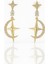 14K Gold Plated Moonlight Drop Küpe 2