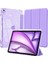 Air 11" M3 (2025) / M2 (2024), iPad Air 5. (2022) / 4. Nesil (2020) 10,9 Inç [dahili Kalem Tutucu] Parlak Şeffaf Arka Kapaklı Parlak Kılıf, Lavanta Moru 1