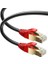 20M Cat 7 Dış Mekan Su Geçirmez Doğrudan Gömme RJ45 Ethernet Ağ Kablosu - Sftp - 600 Mhz - Kablo Bağları ve Klipsleri ile Siyah 20 Metre 1