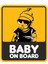 Baby On Board Arabada Bebek Var Sticker 14CM 1