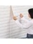 Duvarlar 70X23 cm Beyaz Kendinden Yapışkanlı 3D Esnek Duvar Kağıdı Paneli 1