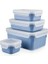 Masterseal Color 4'lü Saklama Kabı - Mavi 3