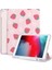10.2 Inç iPad 9./8./7. Nesil Kılıf, Kalem Tutuculu, Çilek Baskılı Üç Katlı Stand Koruyucu iPad Kılıfı 2021/2020/2019 Için Otomatik Uyku Uyandırma Ile, Pembe 1