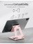 Çift Katlanabilir iPad Standı, Tamamen Ayarlanabilir Masaüstü Tablet Tutucu, Ofis Kindle Için iPad Aksesuarları 4-11 Inç Mobil Cihazlarla Uyumlu iPad Pro/mini, iPhone Pro/max/plus, Nexus, Pembe 3