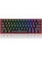 K616 Fizz Pro% 60 3 Modlu Kablolu, 2.4ghz Kablosuz, Bluetooth Mekanik Oyun Klavyesi, 61 Tuşlu Kompakt W/siyah Renkli Tuş Kapakları, Doğrusal Kırmızı Anahtar, Pro Sürücü/yazılım Destekli 1