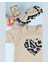 Bebek Takımı Kız Bebek Leopar Desenli Fiyonklu Bandanalı 0-12 Ay Bej/gül Kurusu 6
