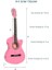 CG-395PK Pembe Renk Kesik Klasik Gitar 4/4 Yetişkin Boy Sap Ayarlı Full Set 4