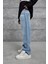 15951 Taşlamalı Mavi Baggy Jean 6