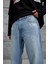 15951 Taşlamalı Mavi Baggy Jean 7
