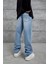 15951 Taşlamalı Mavi Baggy Jean 10