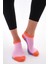 Colourful (Dikişsiz) Renkli % Pamuklu Kadın Çorabı,nefes Alabilen Terletmez Yumuşak Düz Patik Çorap 1