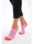 Colourful (Dikişsiz) Renkli % Pamuklu Kadın Çorabı,nefes Alabilen Terletmez Yumuşak Düz Patik Çorap 3