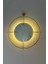 Kristal 60 cm Gold - Pilli LED (3ADET Pil ile Geldmektedir) - Metal Duvar Saati 4