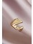 Z Harfli Altın Renk Ayarlamalı Metal Kadın Yüzük - Lisinya 1