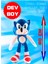 Xxl Kumaş Sonic Boom Hedgehog Kirpi Sonic Peluş Oyuncak Uyku & Oyun Arkadaşı Dev Boy 80 Cm. 2