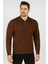 Slim Fit Polo Yaka Uzun Kol Erkek Triko - 7424 1