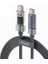 60W USB Type-C To Type-C Dijital Ekran Sarj Kablosu | 2 Metre | Gri 1