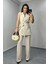 Kadın Kuşaklı Yelek Pantolon Takım Elbise 1