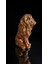 Dekoratif 53 cm Metalik Bronz Aslan Heykeli Ev Balkon Bahçe Dekorasyon Bohem Biblo Heykel 2