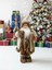 Yılbaşı Dekoru Kahverengi Kürklü Noel Baba Figürlü Süsleme Aksesuarı 45 Cm 1