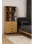 Alin Wood Mdf Çekmeceli Şifonyer ve Kitaplık Set 1