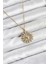 316L Çelik Zincir Gold Renk Güneş Model Kadın Kolye - TJ-BKO10605 1