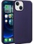 Apple iPhone 14 Plus Kılıf Nxxa Premier Silikon Kapak-Lacivert 1