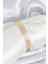316L Çelik Gold Renk Simli Model Ajda 65 mm Kadın Bileklik - TJ-BB8076 1
