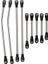 LCG Kirder Çerçevesi Paslanmaz Çelik Bağlantı Bağlantı Çubuğu Çekme Çubuğu 1/10 RC PRWLER AXIAL SCX10 CAPRA LCG RAYS ŞASİ Kiti (Yurt Dışından) 6