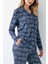 Kadın Mavi Gömlek Pijama 3
