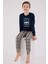 Erkek Çocuk Lacivert Pijama Takımı 1