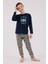 Erkek Çocuk Lacivert Pijama Takımı 3