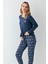 Kadın Mavi Pijama Takımı 2