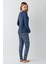 Kadın Mavi Pijama Takımı 4