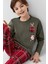 Erkek Çocuk Yeşil Pijama Takımı 4