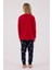Kız Çocuk Kırmızı Pijama Takımı 5