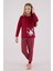 Kız Çocuk Bordo Pijama Takımı 1