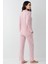 Kadın Pembe Gömlek Pijama 4