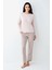 Kadın Pembe Pijama Takımı 2