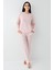 Kadın Pembe Pijama Takımı 2